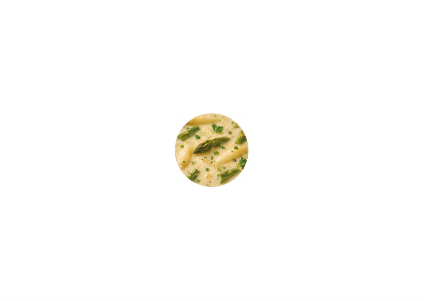 Spargelsuppe mit zweierlei Spargel & Buttercroûtons - 750ml - 2 - 3 Vorspeisenportionen - nur noch kurz erwärmen