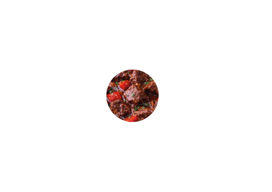 Rinder-Gulasch - klassisch - zart geschmortes Rindfleisch mit frischer Paprika & buntem Wurzelgemüse in viel leckerer, kräftiger Sauce - 1 Portion - nur noch kurz erwärmen