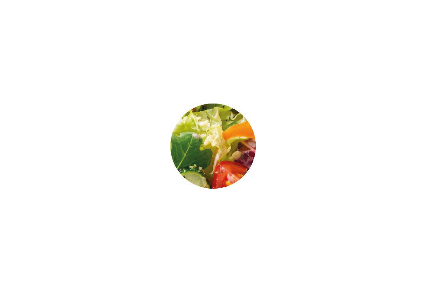 Salat mit Kontors Hausdressing  - 1 kleine Portion